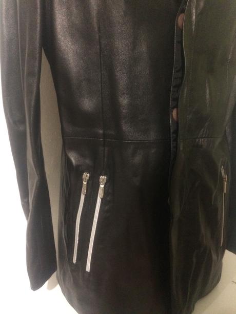 Kožený kabat m, versace,m