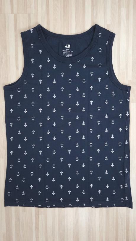Tričko bez rukávov - bavl. - top stav, h&m,134