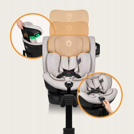 Nová detská autosedačka viac farieb 0-36 kg otočné,