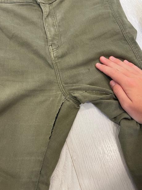 Khaki džínsy, bershka,xs