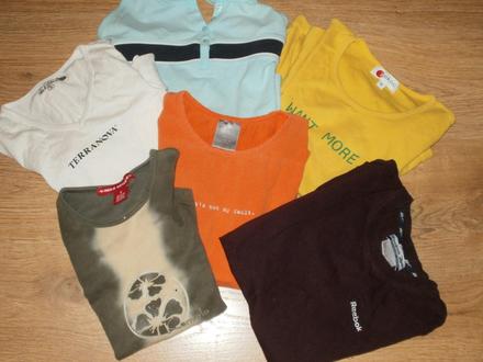 6 tričiek reebok, nike, kenvelo..., s