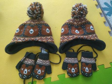 Čiapočky a rukavičky pre dvojičky, pepco,74