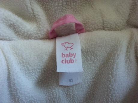 Zimna tepla bundička, baby club,92