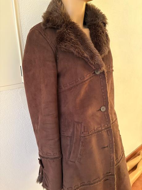 Kožušinkový kabat vel s-m, s