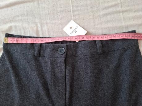 Cigaretové nohavice z flaušu, tezenis,l