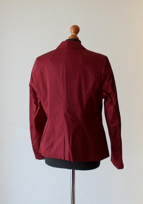 Elegantné bordové dámske sako (blejzer) 38 a 40, timeout,40