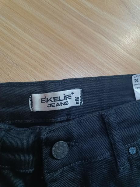 Čierne denimové nohavice, 38