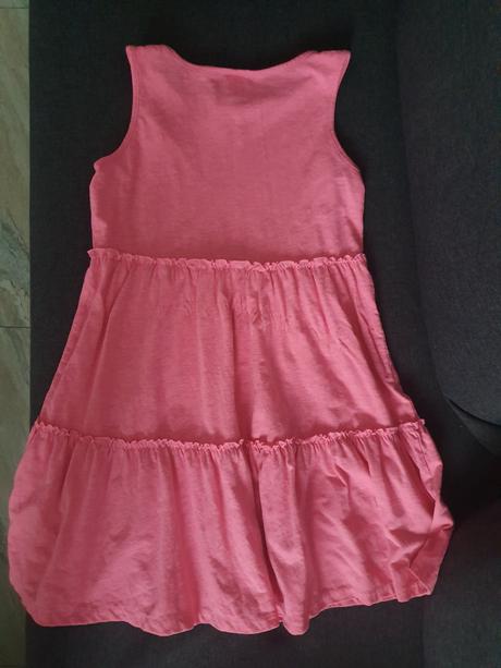 Ruzove volanove saty, palomino,140