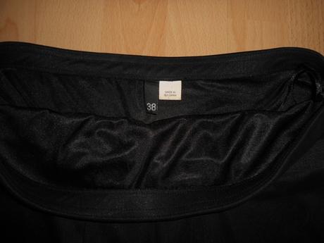 Čierne letne tricko bez ramienok s maslickou, h&m,38