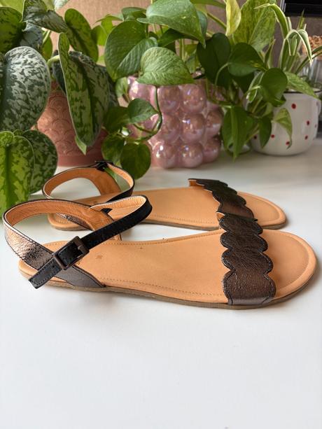 Shapen barefoot sandálky jasmine black, veľkosť 38, 38