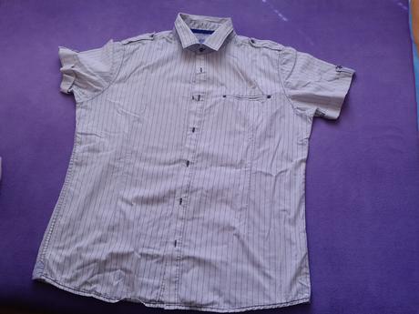 Smotanova kosela s modrymi pruzkami, xl