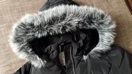 Čierna zimná bunda predĺžená 164, f&f,164