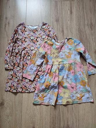 Šaty s kvietkami, h&m,98
