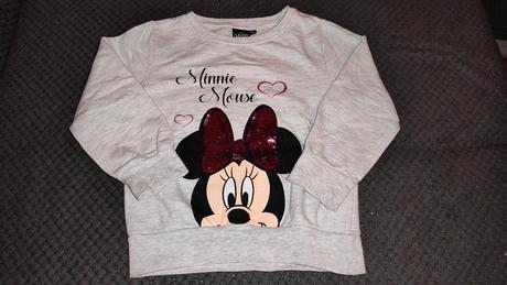 Mikina minnie s flitrami, disney,104