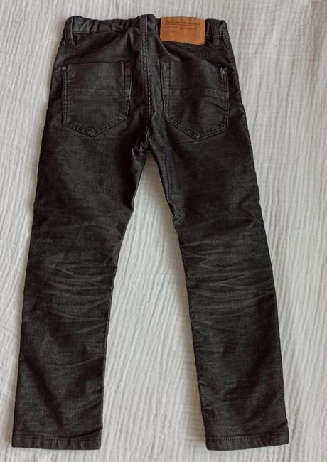 Čierne menčestrové nohavice, h&m,122