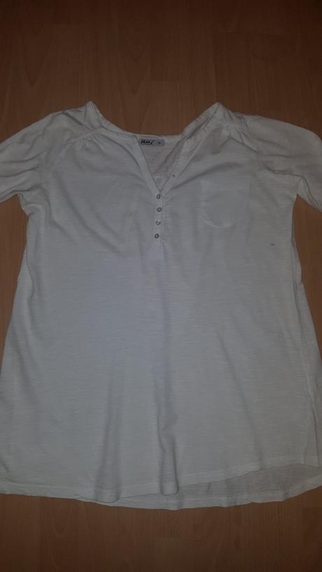 Biele bavlnené tričko, okay,42