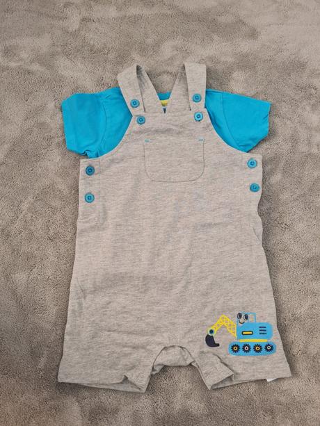 Letna súprava tricko a traky pre chlapceka, bonprix,92