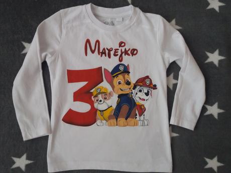Malovane tricko paw patrol, 86 - 146