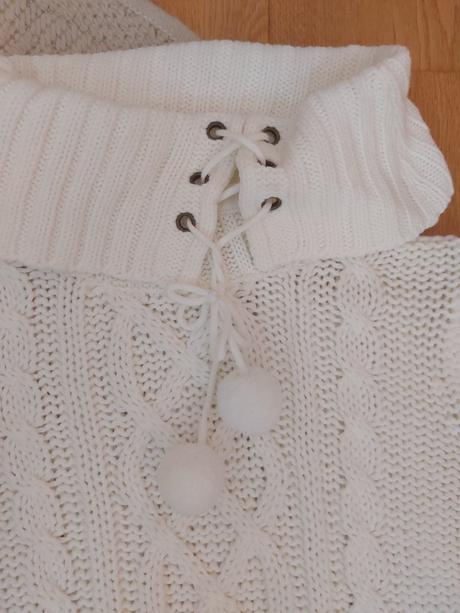 Biely vlnený sveter, clockhouse veľ. m, clockhouse,m