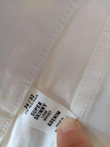 Biele rifle., denim,26