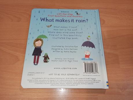Usborne lift the flap first q&a what makes it rain, 