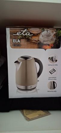 Rychlovarná sivá kanvica, eta