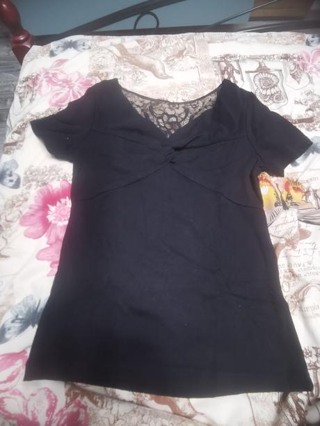 Tričko s čipkou na chrbte, xs