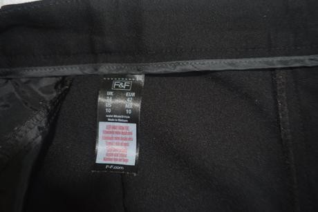 F&f - čierne nohavice veľ.l, f&f,l