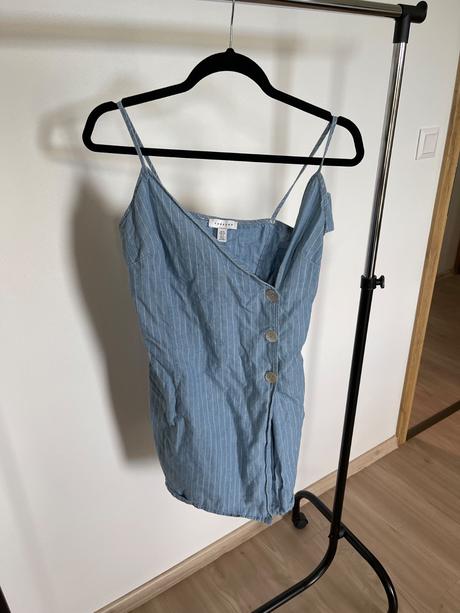 Pruhované zavinovacie šaty topshop, topshop,m