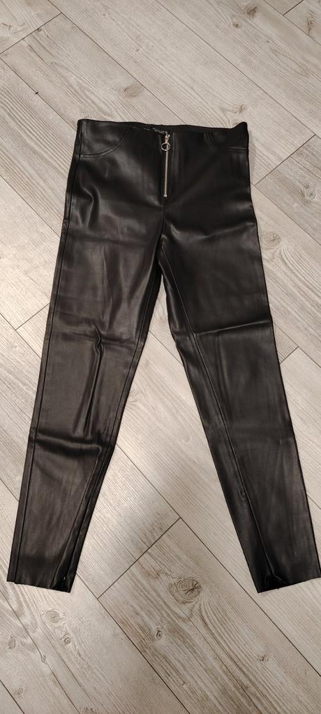 Kožené nohavice, zara,m