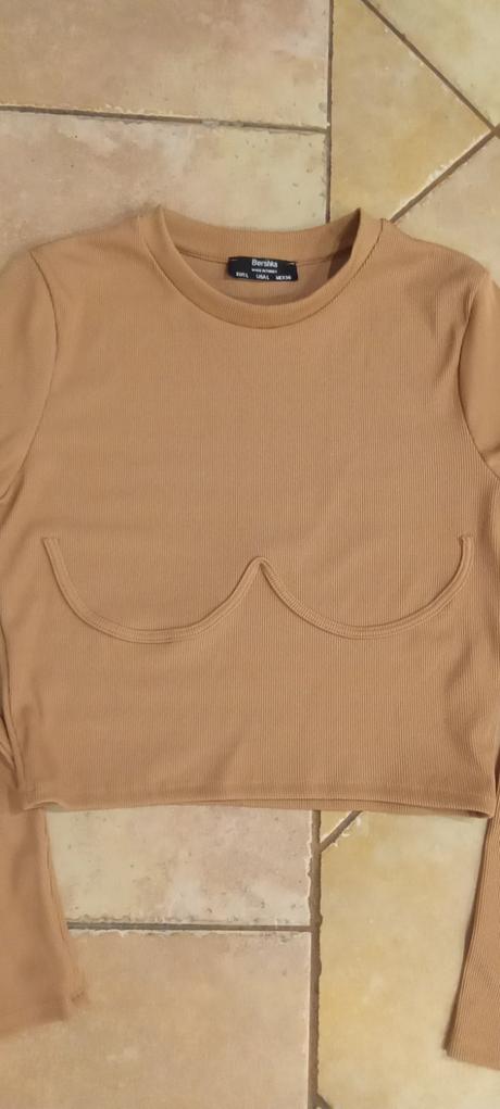 Crop top bershka, bershka,l