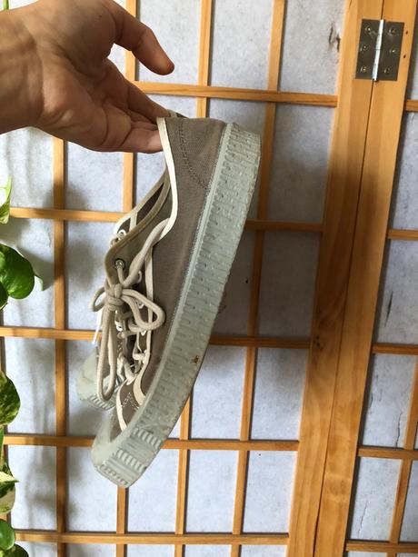 Zelené plátenky spalwart/ zelené topánky novesta, 37