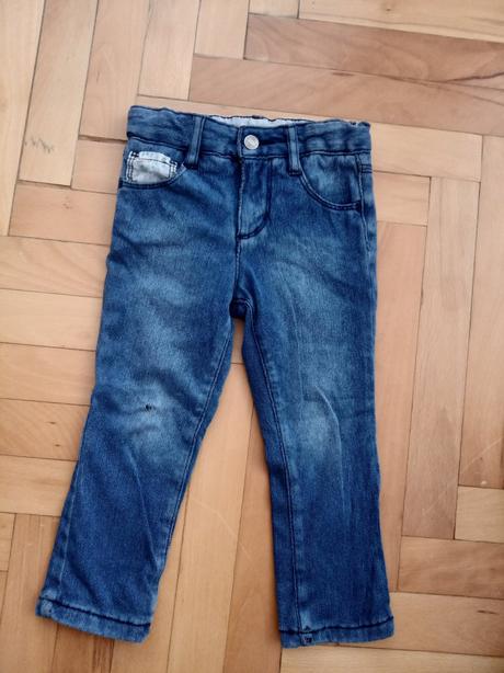 Zateplené rifle, benetton,86