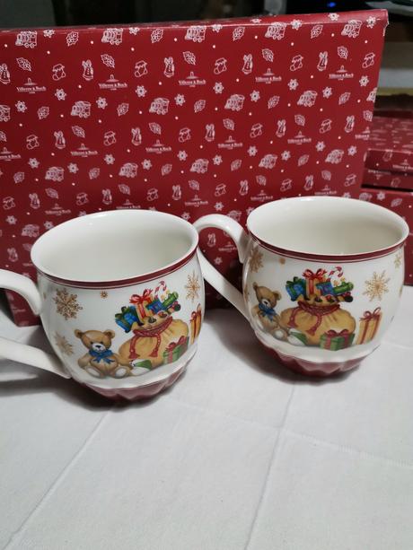 Šálky s mackom villeroy&boch,