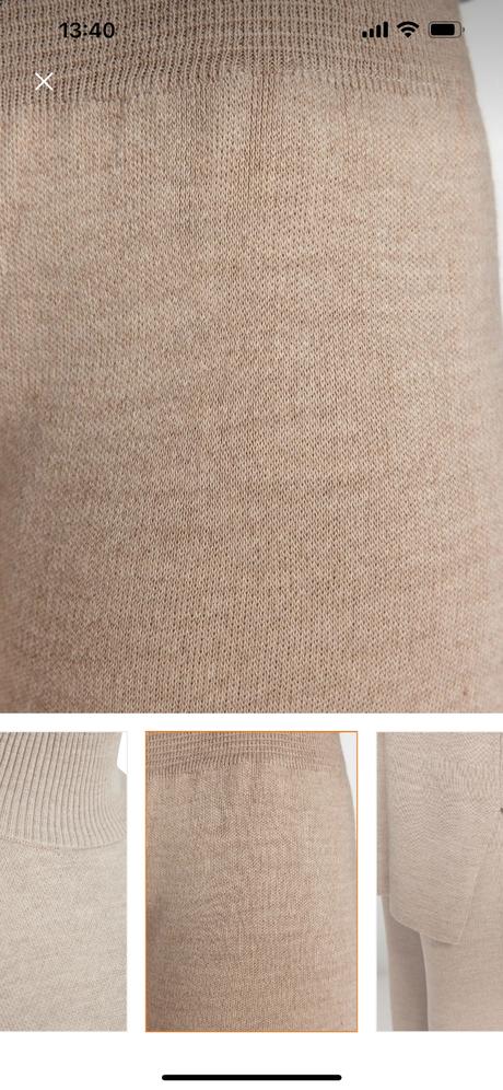 Pletený nohavicový komplet set, s