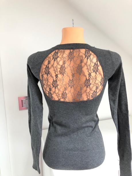 Pulover s čipkou, clockhouse,xs