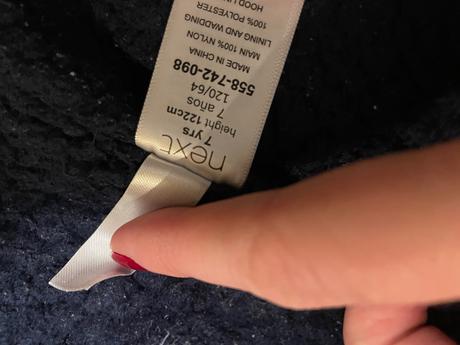 Next zimna zateplená bunda, next,122