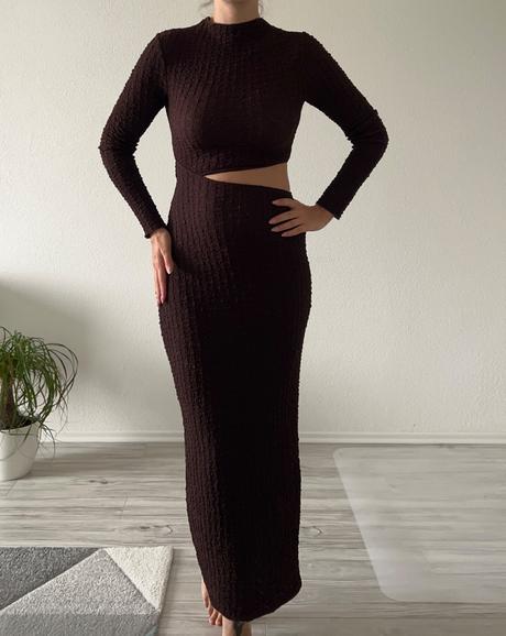 Maxi šaty s výrezom, zara,s