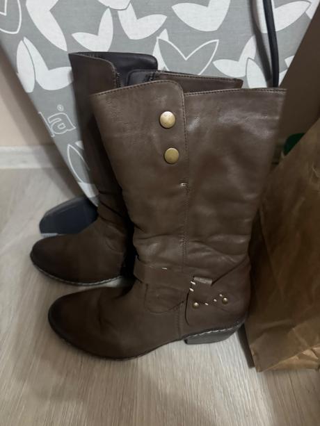 Hnedé čižmy rieker veľ.40, rieker,40