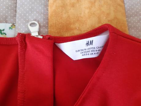 Vianocne saty, h&m,110