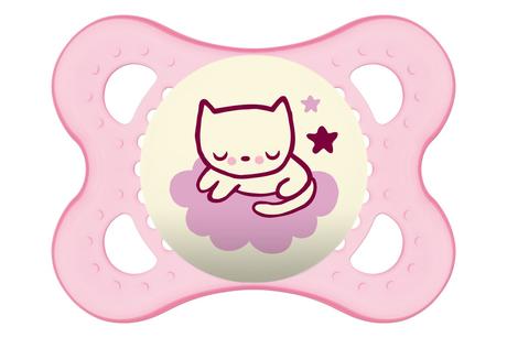 Mam silikónový cumlík night ortodontický 1ks, 2-6, mam