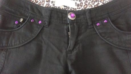 Damske cierne bedrove rifle, cherokee,s