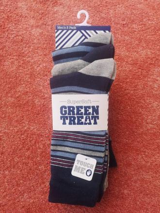 Green treat pánske ponožky 3 páry veľkosť 41-46, 40 / 42 / 44 / 46