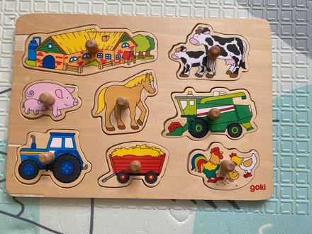 Drevená vkladačka farma, 