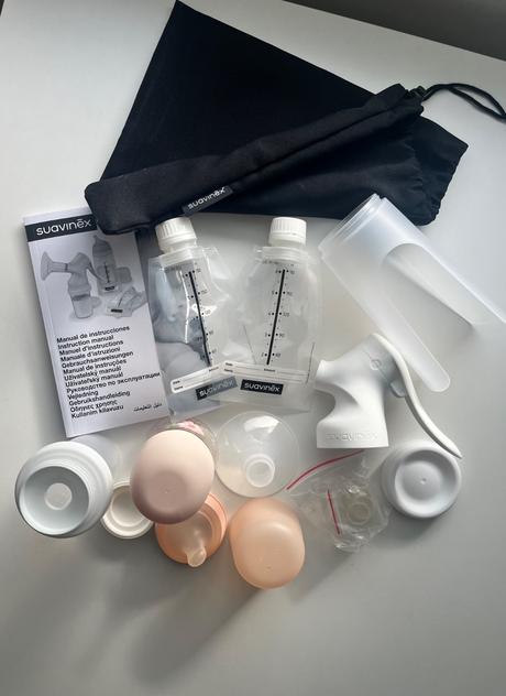 Suavinex zero manuálna odsávačka set, 