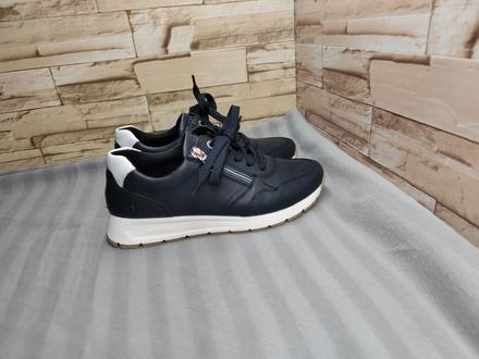 Remonte 37 - dámske kožené modré topánky, rieker,37