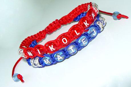 Naramky dvojradove s menom  ale aj s datumom, 