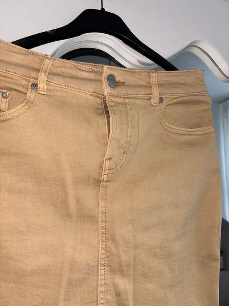 Horčicová sukňa amisu 34/36, amisu,34 / 36 / s / xs