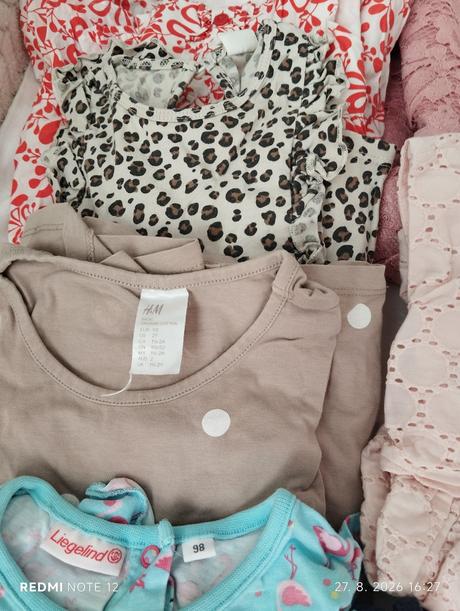 Dievčenske šatky, h&m,98