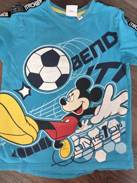 Tričko sonic + mickey mouse, 128